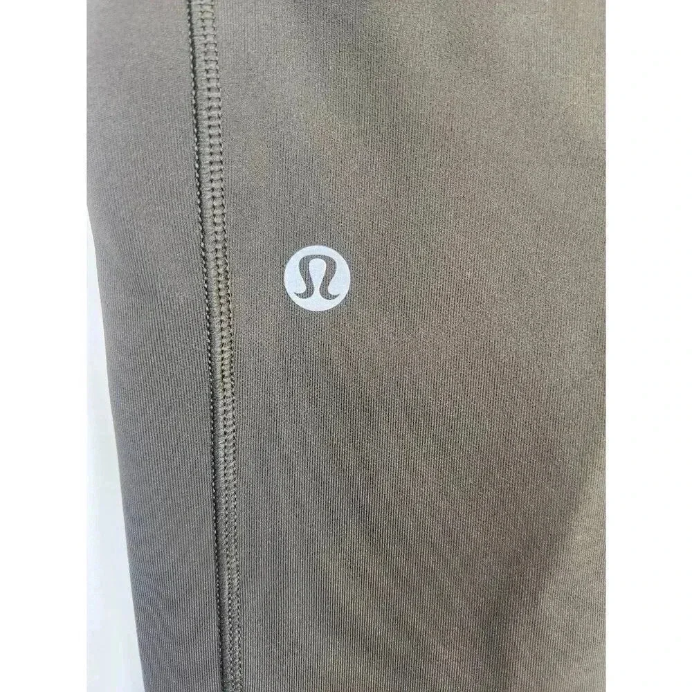 Lululemon Speed Up Crop- Leggings Dark Green Size 6
